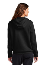 Nike Women's Club Fleece Sleeve Swoosh Full-Zip Hoodie - Black