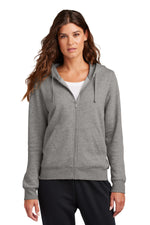 Nike Women's Club Fleece Sleeve Swoosh Full-Zip Hoodie - Charcoal Heather