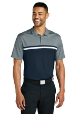 Nike Dri-FIT Victory Colorblock Polo - Cool Grey/ Navy/ White