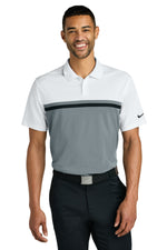 Nike Dri-FIT Victory Colorblock Polo - White/ Cool Grey/ Black