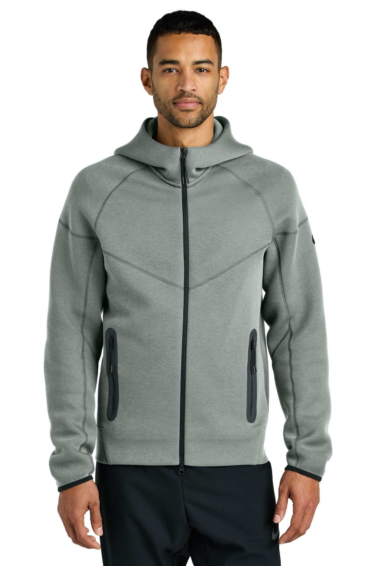 Nike Tech Fleece Full-Zip Hoodie - Dark Grey Heather