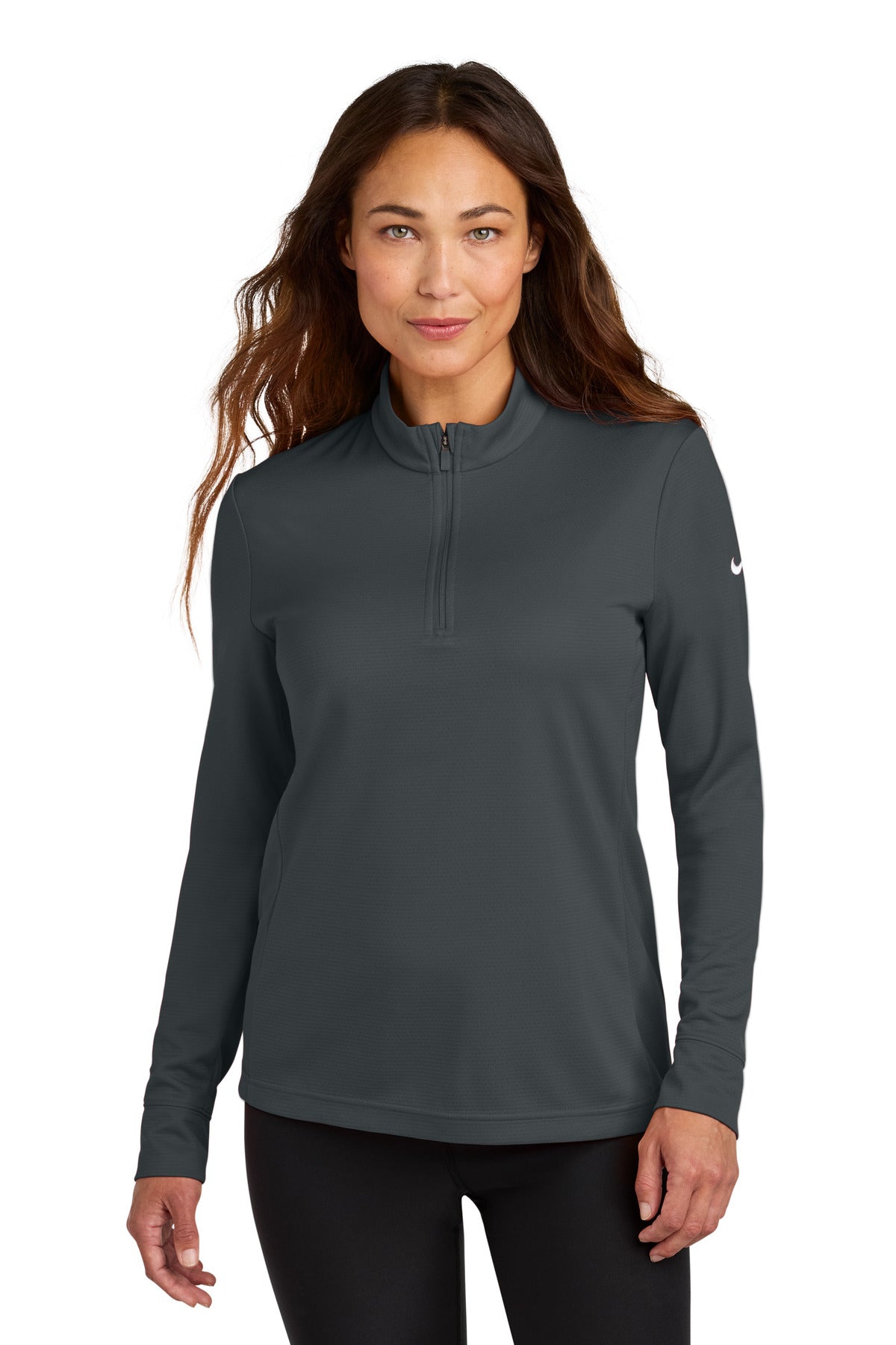 Nike Women's Essential 1/2-Zip Cover-Up - Anthracite