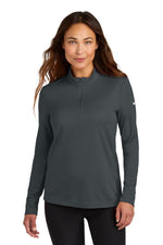 Nike Women's Essential 1/2-Zip Cover-Up - Anthracite