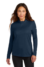 Nike Women's Essential 1/2-Zip Cover-Up - Navy