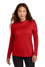 Nike Women's Essential 1/2-Zip Cover-Up - University Red