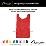 Champion Sports Heavyweight Nylon Pinnies, Youth - Dozen