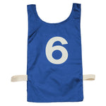 Champion Sports Numbered Heavyweight Nylon Pinnies, Youth - Dozen - Blue