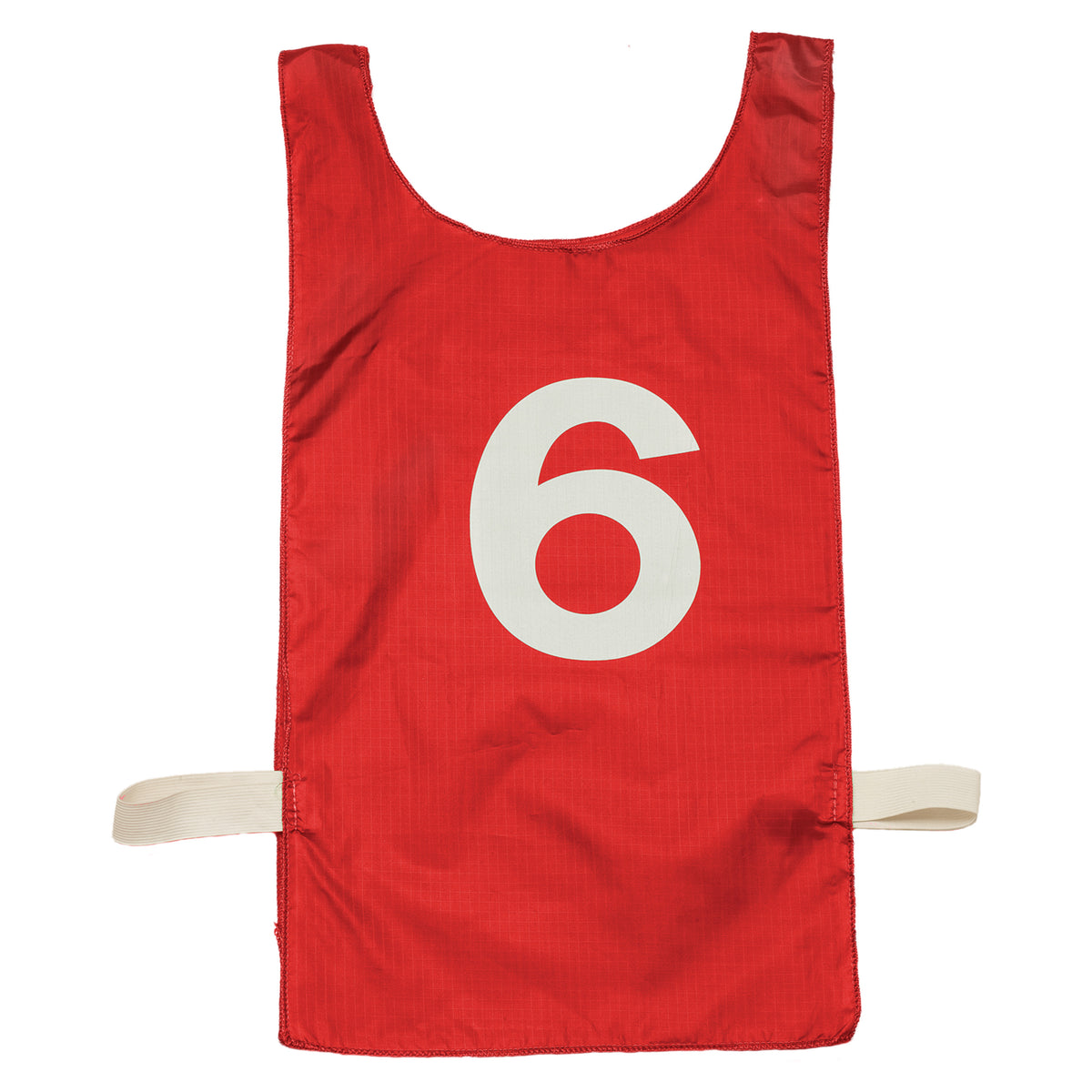 Champion Sports Numbered Heavyweight Nylon Pinnies, Youth - Dozen - Red