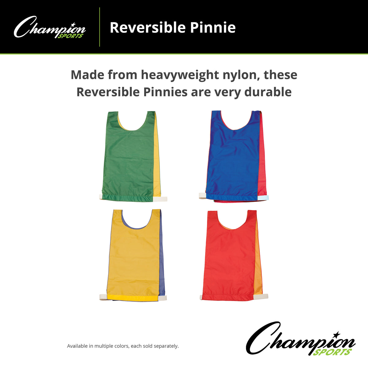 Champion Sports Reversible Pinnie, Youth