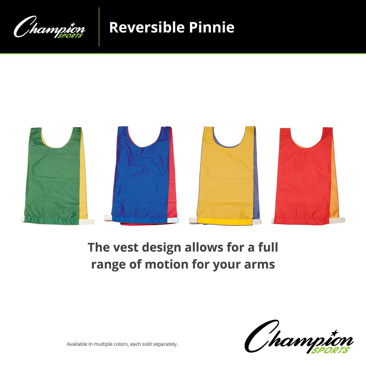 Champion Sports Reversible Pinnie, Youth