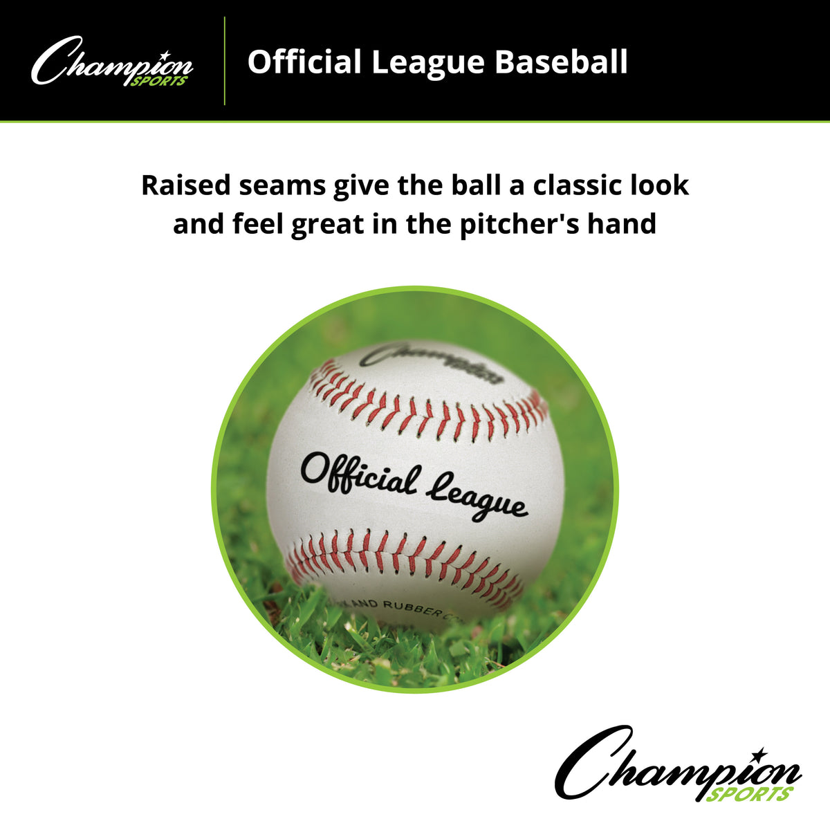 Champion Sports Official League Baseballs OLB1 - Dozen