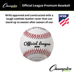 Champion Sports Official League Premium Baseballs - Dozen