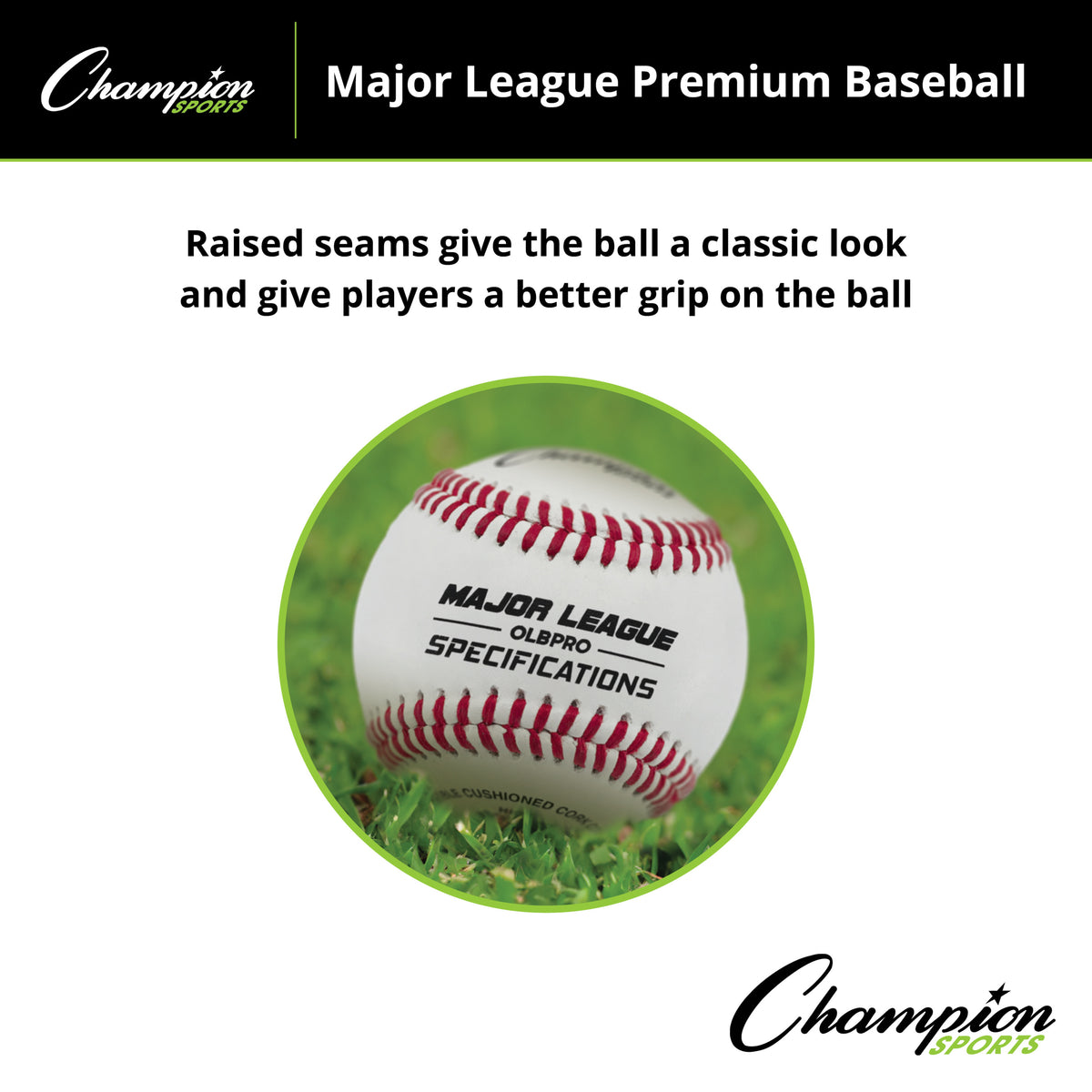 Champion Sports Major League Premium Baseballs - Dozen