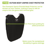 Champion Sports Outside Body Umpire Chest Protector