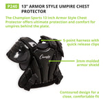 Champion Sports Armor Style Umpire Chest Protector
