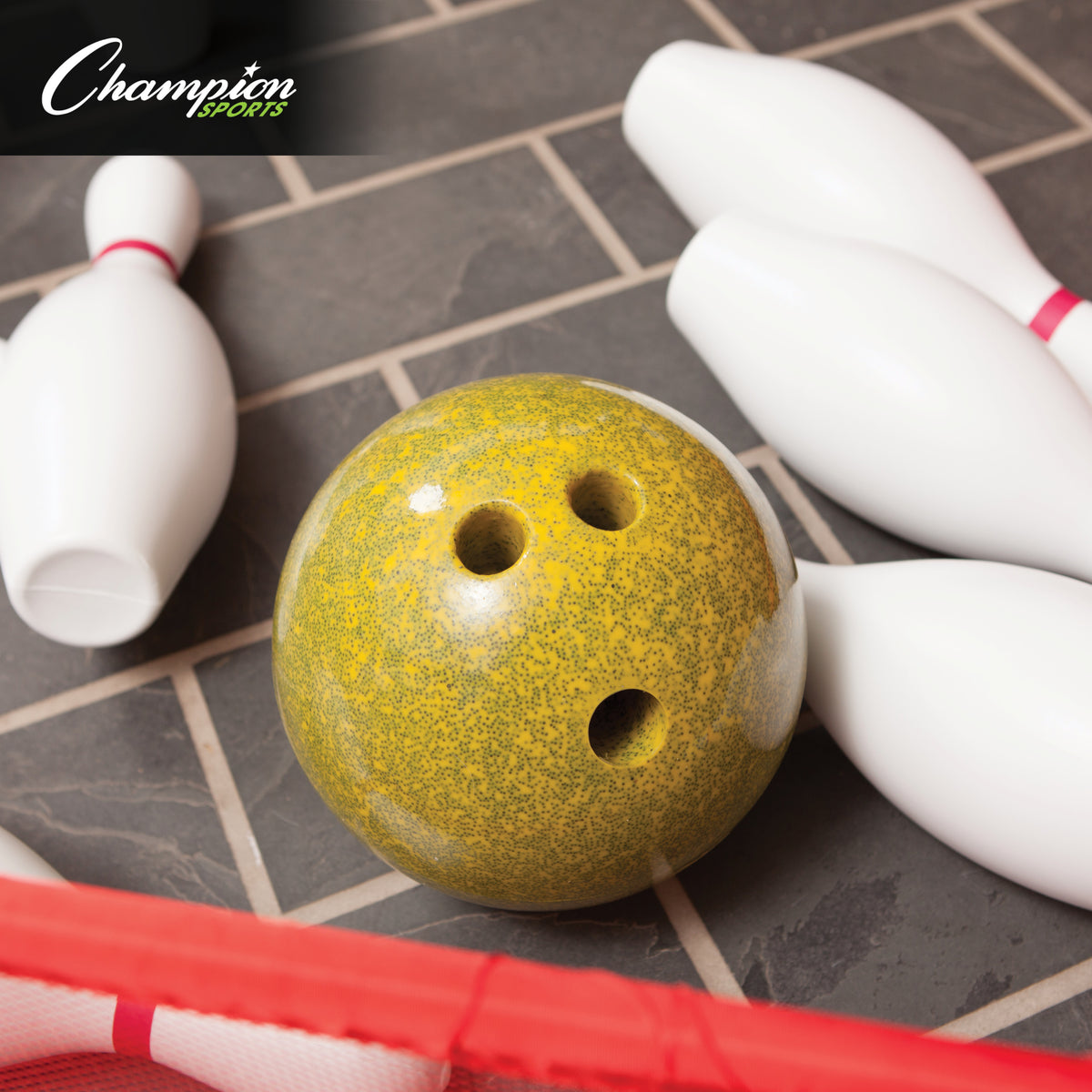 Champion Sports Rubberized Plastic Bowling Ball