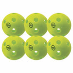 Champion Sports Rhino Injection Molded Indoor Pickleballs - Set of 6