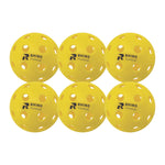 Champion Sports Rhino Injection Molded Outdoor Pickleballs - Set of 6