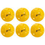 Champion Sports Rhino Recreational Outdoor Pickleballs - Set of 6