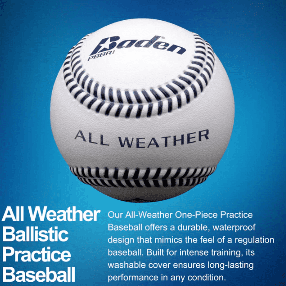 Baden Ballistic™ All-Weather Baseball - Dozen