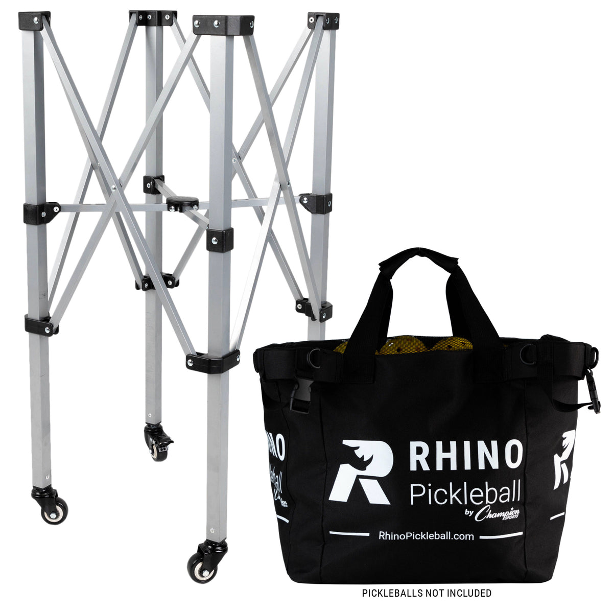 Champion Sports Rhino Pickleball/Tennis Ball Cart