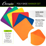 Champion Sports Poly Base Marker Set - Set of 6