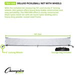 Champion Sports Rhino Pro Pickleball Net with Wheels