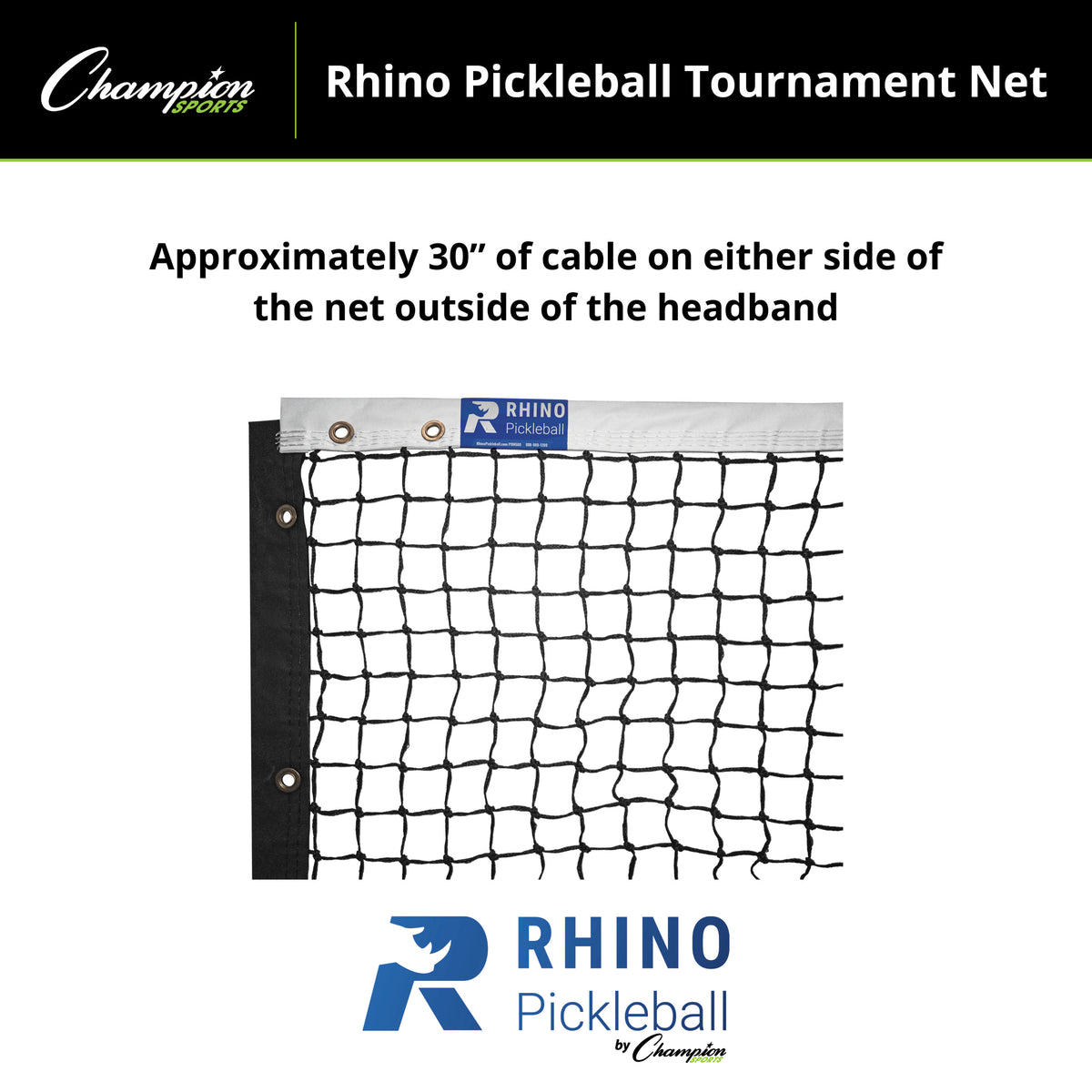 Champion Sports Rhino Pickleball Tournament Net
