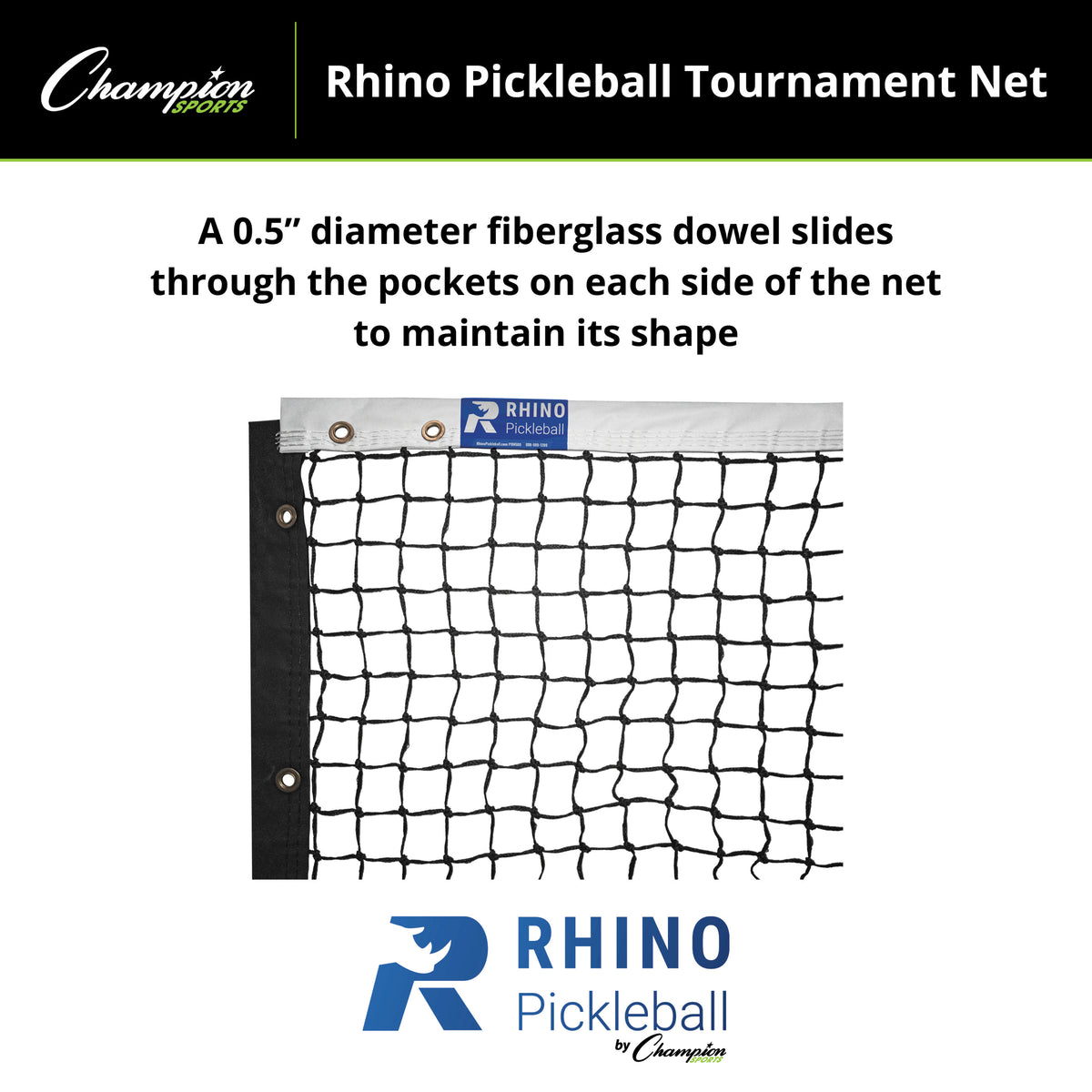 Champion Sports Rhino Pickleball Tournament Net