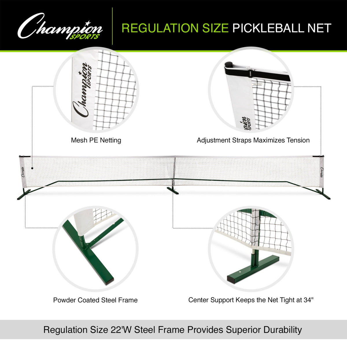 Champion Sports Rhino Pickleball Net