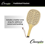 Champion Sports Wooden Paddleball Racket