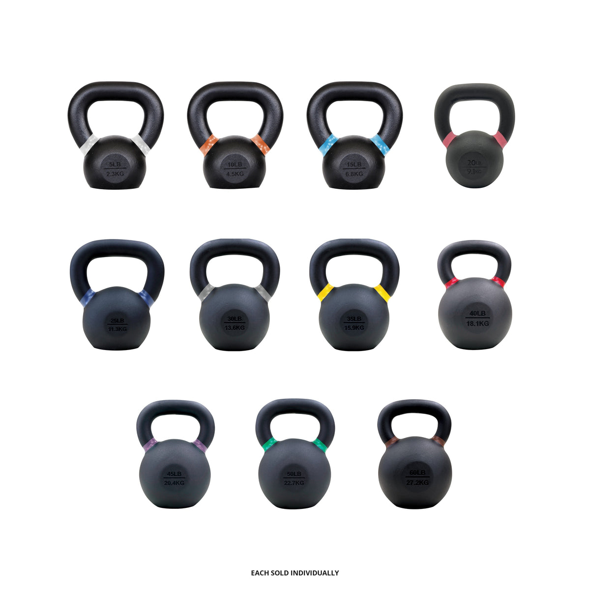 Champion Sports Rhino Fitness Iron Kettlebell