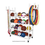 Champion Sports Four-Tier Equipment Cart