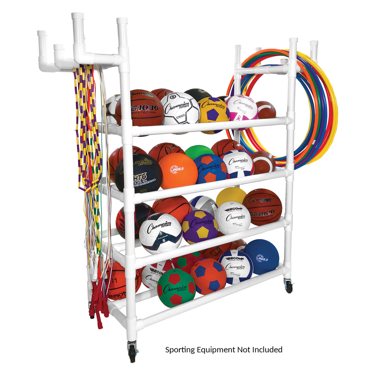 Champion Sports Four-Tier Equipment Cart