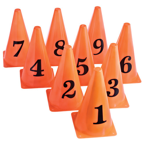 Numbered Cones - 9 in. (Set of 9)