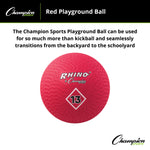 Champion Sports Playground Ball, Red