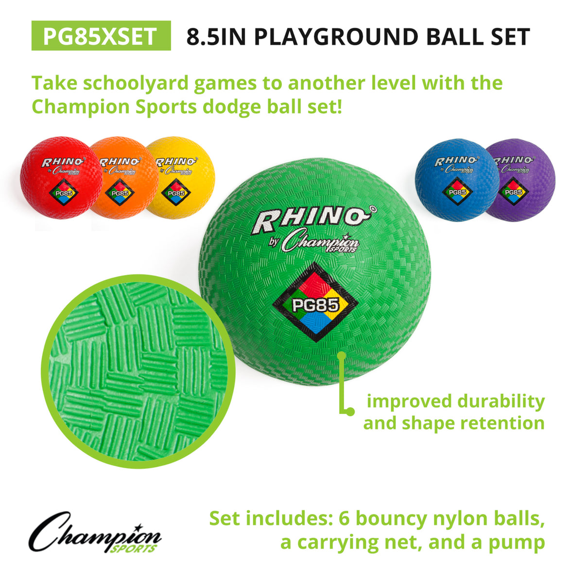 Champion Sports 8.5" Playground Ball