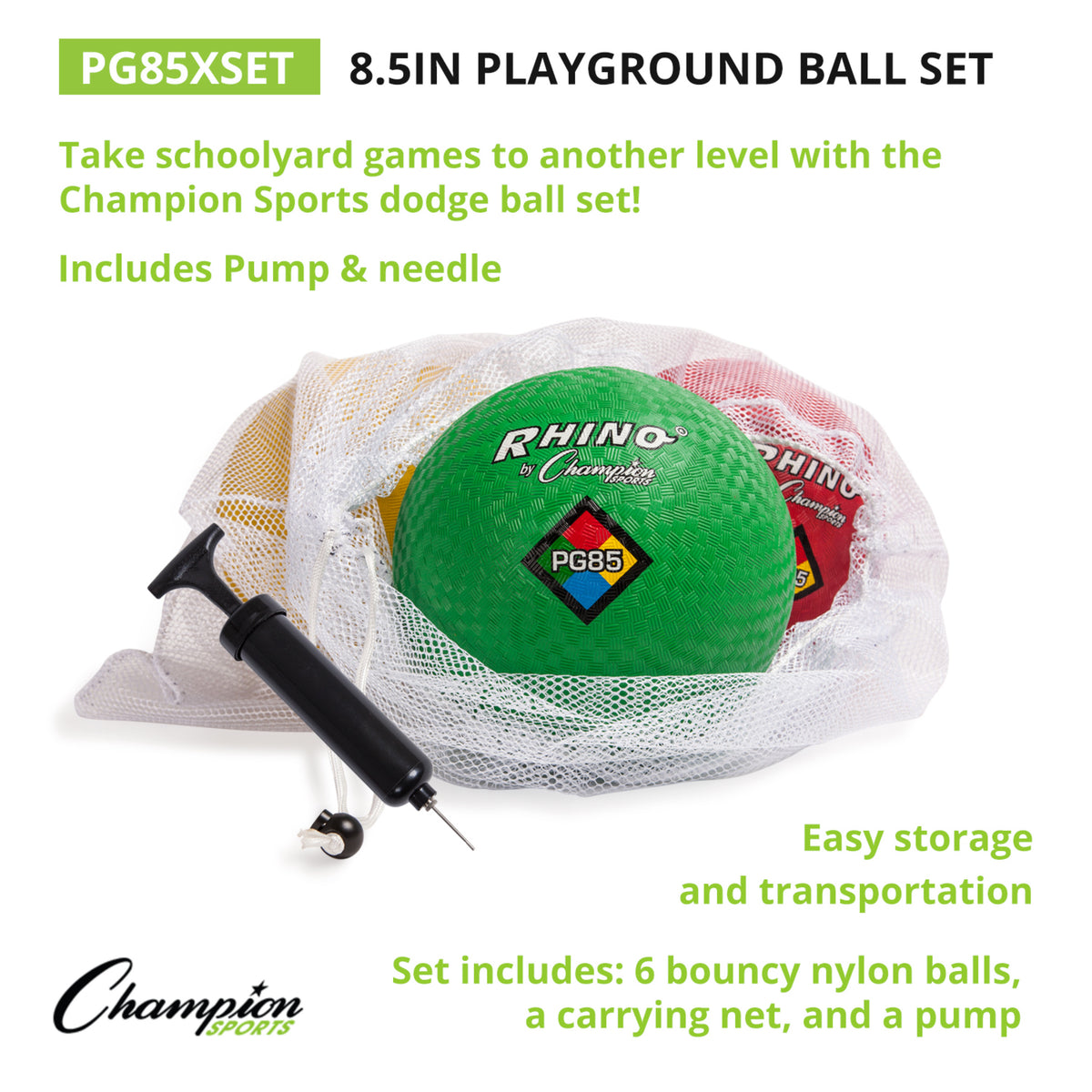 Champion Sports 8.5" Playground Ball