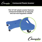 Champion Sports Contoured Plastic Scooter 12" x 16"