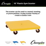 Champion Sports Plastic Gym Scooter