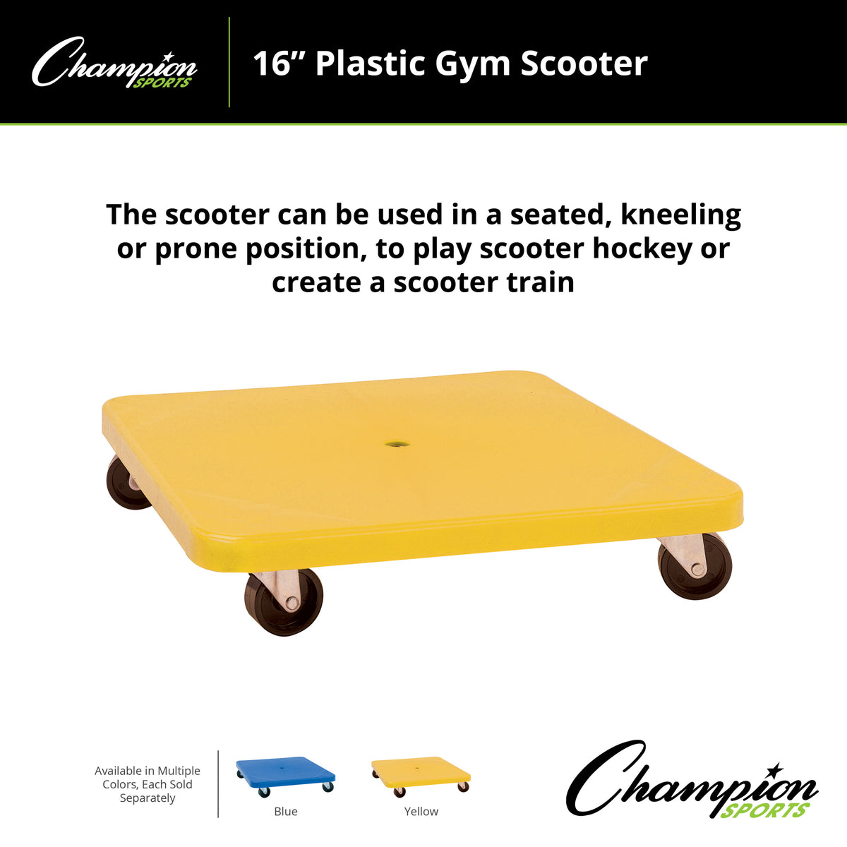 Champion Sports Plastic Gym Scooter
