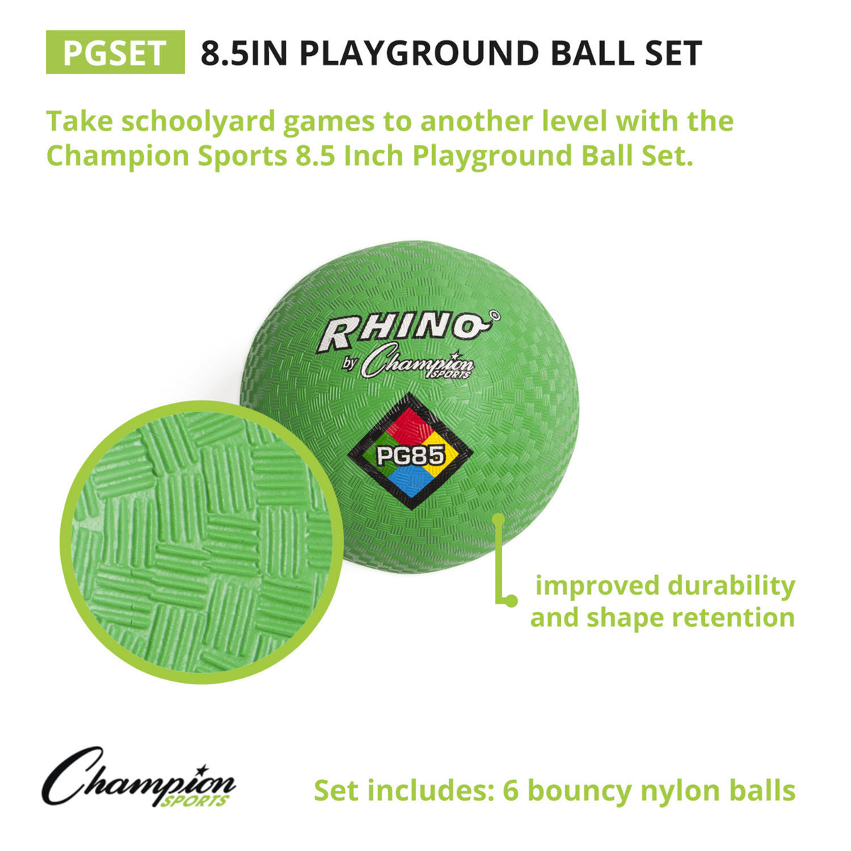 Champion Sports 8.5" Playground Ball