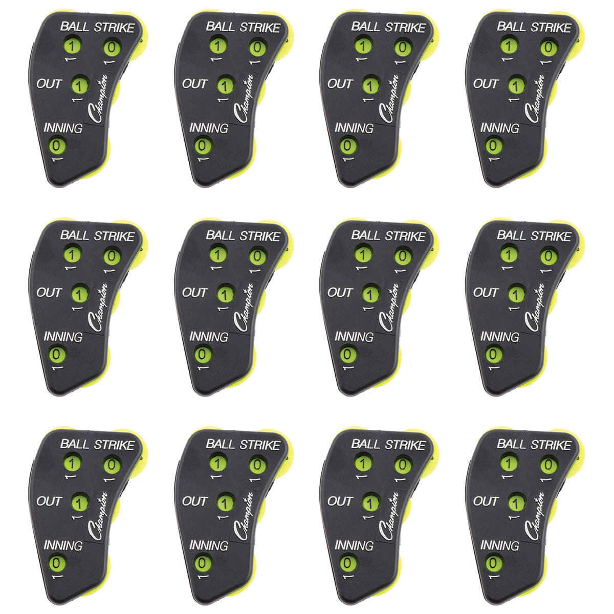 Champion Sports 4-Wheel Call Order Umpire Indicator - Pack of 12
