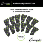 Champion Sports 4-Wheel Umpire Indicator - Pack of 12