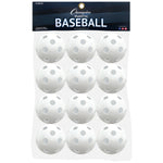 Champion Sports Plastic Baseballs - 12-Pack (Retail Packaging) / White