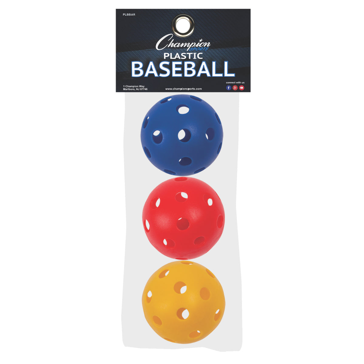 Champion Sports Plastic Baseballs