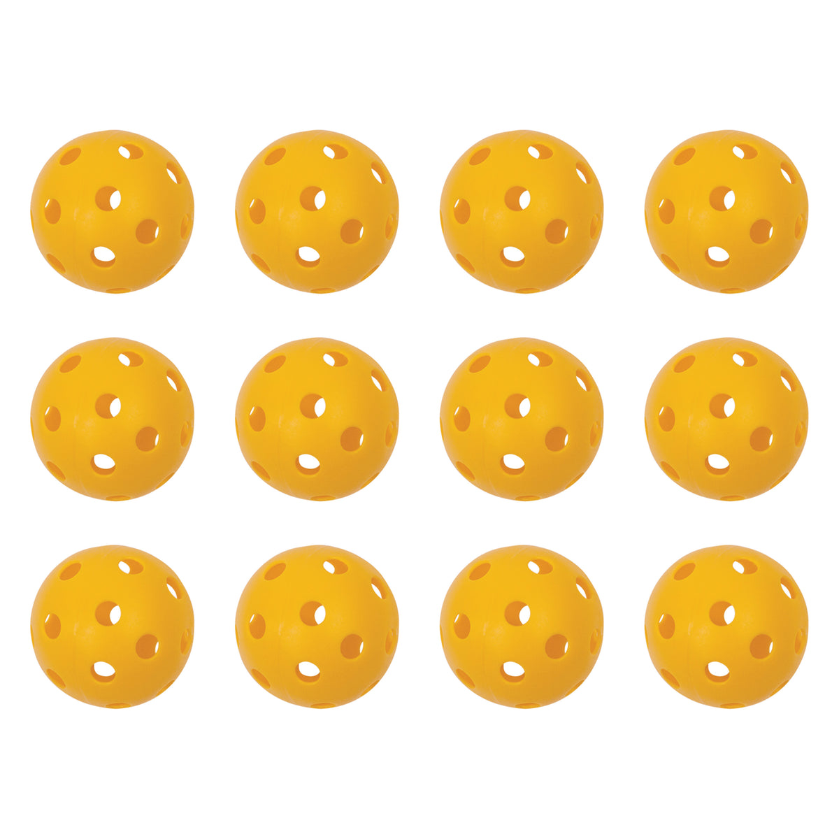 Champion Sports Plastic Baseballs - 12-Pack / Yellow