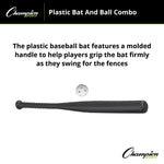 Champion Sports Plastic Bat and Ball Set 28.5"
