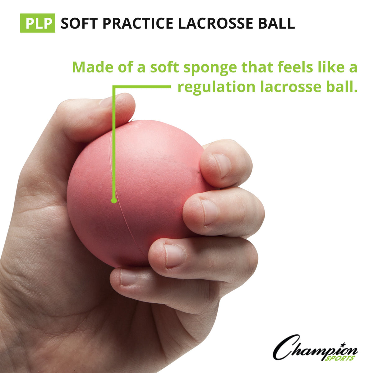 Champion Sports Sponge Lacrosse Balls - Dozen