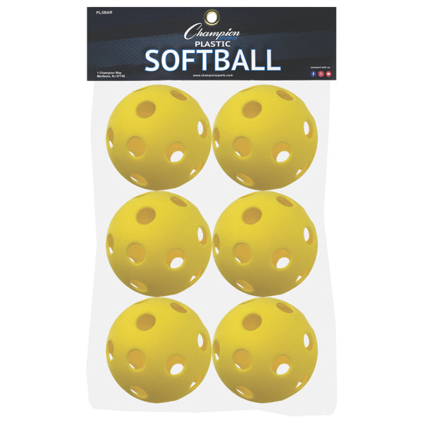 Champion Sports 12" Plastic Softballs